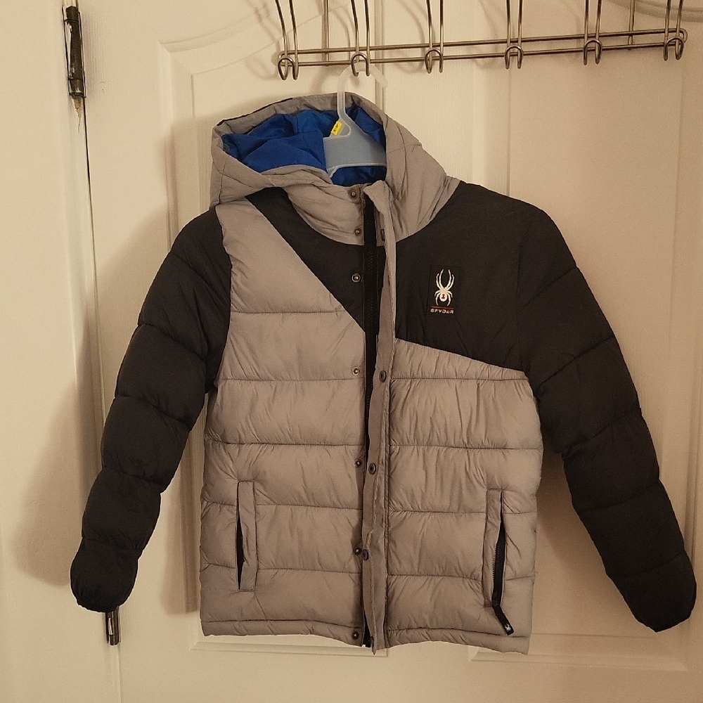 Kids Spyder Ski Puffer Jacket Sz 12